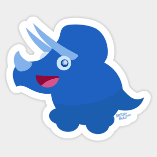 Triceratops Kids Sticker